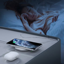 Заредете изображение във визуализатора на галерията – Choetech wireless fast charger 15W LED white (T550-F)
