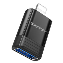 Заредете изображение във визуализатора на галерията – Borofone Adapter BV18 - Lightning to USB - black
