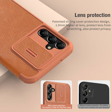 Заредете изображение във визуализатора на галерията – Nillkin Qin Pro for Samsung Galaxy A14 4G brown
