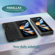 Заредете изображение във визуализатора на галерията – CASEOLOGY PARALLAX GALAXY Z Fold 5 MATTE BLACK
