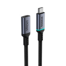 Заредете изображение във визуализатора на галерията – Baseus High Definition Series USB-C (male) / USB-C (female) 10Gb/s cable 1m - black
