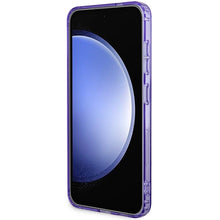 Заредете изображение във визуализатора на галерията – Guess IML Flowers Wreath MagSafe case for Samsung Galaxy S24 - purple
