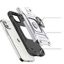 Заредете изображение във визуализатора на галерията – Wozinsky Ring Armor case for iPhone 14 armored cover magnetic holder ring silver
