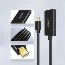 Заредете изображение във визуализатора на галерията – Ugreen MD112 mini DisplayPort - HDMI 4K adapter - black
