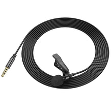 Заредете изображение във визуализатора на галерията – Borofone Lavalier microphone BFK11 Elegant jack 3,5mm black
