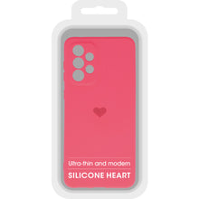 Заредете изображение във визуализатора на галерията – Vennus Silicone Heart Case for Samsung Galaxy A13 4G design 1 fuchsia
