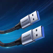 Заредете изображение във визуализатора на галерията – Ugreen cable USB cable - USB 3.0 5Gb/s 2m gray (US373)
