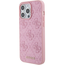 Заредете изображение във визуализатора на галерията – Original faceplate case GUESS GUHCP15LP4EPMP for iPhone 15 PRO (Quilted 4G Classic / pink)
