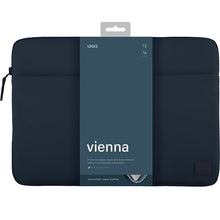 Заредете изображение във визуализатора на галерията – Uniq Vienna laptop Sleeve 14" case blue/indigo blue Waterproof RPET
