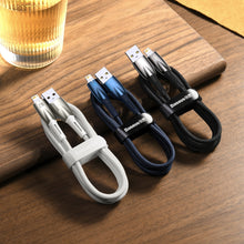 Заредете изображение във визуализатора на галерията – Baseus Glimmer Series cable with fast charging USB-A - Lightning 480Mb/s 2.4A 1m white
