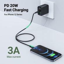 Заредете изображение във визуализатора на галерията – Acefast cable type c to lightning 8-pin mfi 3a pd30w c3-01 1,2m black
