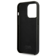 Заредете изображение във визуализатора на галерията – Karl Lagerfeld KLHCP14XFWHK iPhone 14 Pro Max 6,7" hardcase czarny/black Leather Perforated Logo
