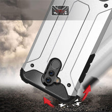 Заредете изображение във визуализатора на галерията – Hybrid Armor Case Tough Rugged Cover for Huawei Mate 20 Lite black - TopMag
