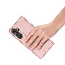 Заредете изображение във визуализатора на галерията – Wallet case with stand for Samsung Galaxy S23 FE Dux Ducis Skin Pro - pink
