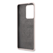 Заредете изображение във визуализатора на галерията – Karl Lagerfeld KLHCS69SLFKPI S20 Ultra G988 hardcase jasnoróżowy/pink Silicone Iconic
