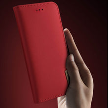 Заредете изображение във визуализатора на галерията – DUX DUCIS Wish Genuine Leather Bookcase type case for iPhone SE 2022 / SE 2020 / iPhone 8 / iPhone 7 black - TopMag
