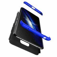 Заредете изображение във визуализатора на галерията – GKK 360 Protection Case Front and Back Case Full Body Cover Huawei Mate 20 black-blue - TopMag
