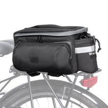Заредете изображение във визуализатора на галерията – Wozinsky bike carrier bag with shoulder strap 6l black (WBB3BK)
