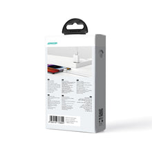 Заредете изображение във визуализатора на галерията – Joyroom JR-TCF05 20W USB-C / USB-A Fast Dual Port Wall Charger - White + USB-C - Lightning 1m
