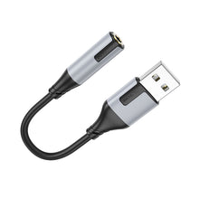 Заредете изображение във визуализатора на галерията – Borofone Adapter BV19 Creator Audio - USB to jack 3,5mm - black
