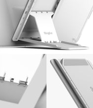 Заредете изображение във визуализатора на галерията – Ringke Fusion Combo Outstanding hard case with TPU frame for Samsung Galaxy Tab S7+ (S7 Plus) + self-adhesive foldable stand transparent (FC476R39)
