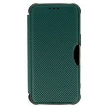 Заредете изображение във визуализатора на галерията – Razor Carbon Book Case for Iphone 14 Pro dark green
