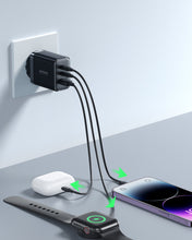 Заредете изображение във визуализатора на галерията – Joyroom JR-TCF10 fast charger 2x USB-C USB-A 32W - black
