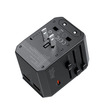 Заредете изображение във визуализатора на галерията – Choetech PD6041 USB-C USB-A PD 30W Travel Charger with 4 US EU UK AU Plugs - Black
