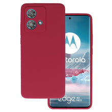 Заредете изображение във визуализатора на галерията – Silicone Lite Case for Motorola Edge 40 Neo 5G burgundy
