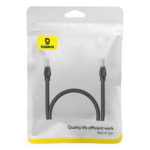 Заредете изображение във визуализатора на галерията – Baseus High Speed ​​Cat 5 RJ-45 Ethernet cable 1000Mb/s 0.5m round - black
