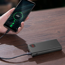 Заредете изображение във визуализатора на галерията – Baseus Adaman power bank with fast charging 20000mAh 22.5W + USB C 3A cable 0.3m black
