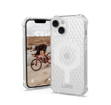 Заредете изображение във визуализатора на галерията – ( uag ) urban armor gear essential armor гръб за  iphone 13 / 14 compatible magsafe frosted ice
