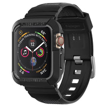 Заредете изображение във визуализатора на галерията – SPIGEN RUGGED ARMOR "PRO" APPLE WATCH 4/5/6 / SE (44MM) BLACK - TopMag
