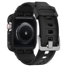 Заредете изображение във визуализатора на галерията – SPIGEN RUGGED ARMOR "PRO" APPLE WATCH 4/5/6 / SE (44MM) BLACK - TopMag
