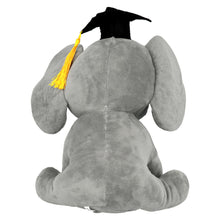 Заредете изображение във визуализатора на галерията – Plush elephant with cap grey
