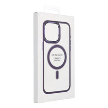 Заредете изображение във визуализатора на галерията – Color Edge Mag Cover case compatible with MagSafe for IPHONE 15 PRO deep purple
