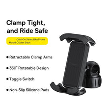 Заредете изображение във визуализатора на галерията – BASEUS bike / moto holder for mobile QuickGo black C40561500113-00/BS-CM024

