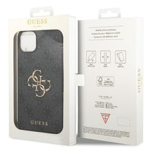 Заредете изображение във визуализатора на галерията – Original Case GUESS 4G Big Metal Logo GUHCP15S4GMGGR for Iphone 15 grey
