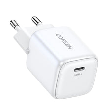 Заредете изображение във визуализатора на галерията – GaN USB C 30W PD Ugreen Nexode Mini fast charger - white

