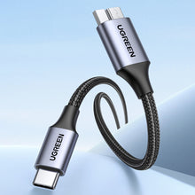 Заредете изображение във визуализатора на галерията – USB C - Micro USB B 3.0 5Gb/s 3A 2m Cable Ugreen US565 - Gray
