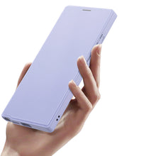 Заредете изображение във визуализатора на галерията – Dux Ducis Skin X Pro case for Samsung S24 Ultra with magnetic ring and flap - purple
