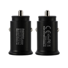 Заредете изображение във визуализатора на галерията – Remax Roki Series Car Charger RCC219 Mini Universal Car Charger 2x USB 2.4A black - TopMag
