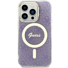 Заредете изображение във визуализатора на галерията – Guess GUHMP14LH4STU iPhone 14 Pro 6.1" purple/purple hardcase 4G MagSafe

