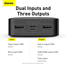 Заредете изображение във визуализатора на галерията – Power bank baseus bipow - 20 000mah lcd quick charge pd15w black ppdml-j01 - TopMag
