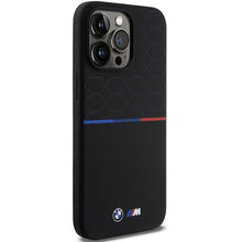 Заредете изображение във визуализатора на галерията – BMW M Silicone Pattern MagSafe case for iPhone 15 Pro Max - black
