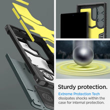Заредете изображение във визуализатора на галерията – Spigen Tough Armor case for Samsung Galaxy S24 Ultra - dark green
