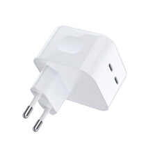 Заредете изображение във визуализатора на галерията – Choetech charger 35W 2xUSB-C PD white (Q5008)
