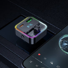 Заредете изображение във визуализатора на галерията – HOCO car charger Bravery PD30W QC3.0 + transmitter FM Bluetooth E81 black
