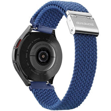 Заредете изображение във визуализатора на галерията – DUX DUCIS Mixture II - stretchable braided strap for Samsung Galaxy Watch / Huawei Watch / Honor Watch / Xiaomi Watch (22mm band) niebieska

