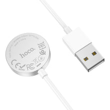 Заредете изображение във визуализатора на галерията – HOCO wireless charger USB for Apple Watch 3W CW39 white
